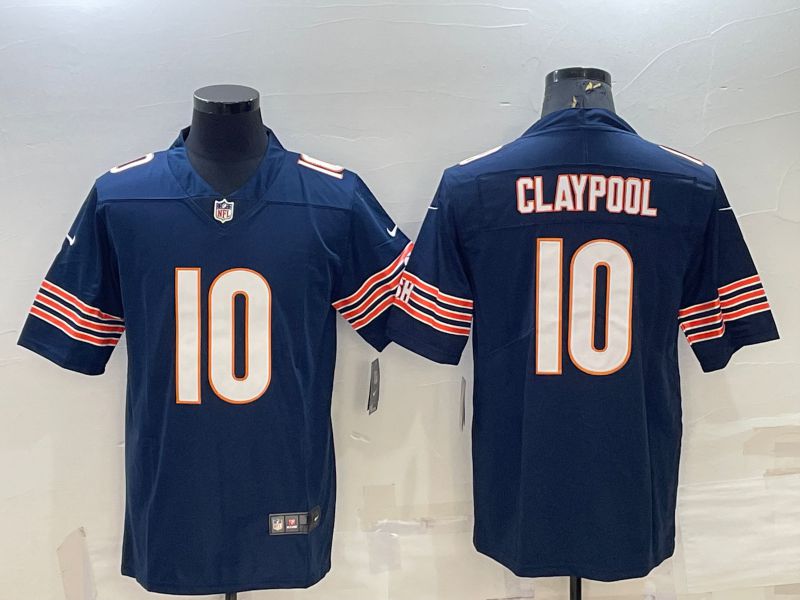 Men Chicago Bears 10 Claypool Blue 2022 Vapor Untouchable Limited Nike NFL Jersey